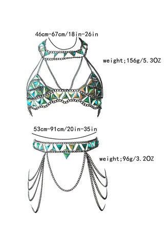 DECO LAYER-Emerald Mirage Body Chain