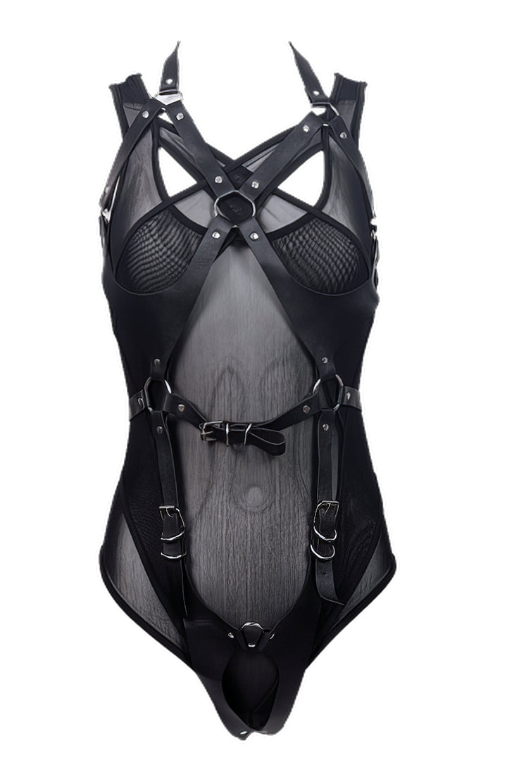 Geometric Enigma - Harness Lingerie Set